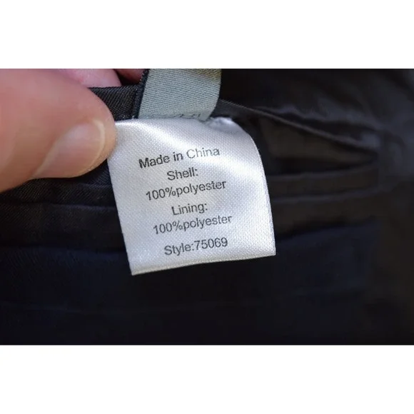 TravelSmith Blazer Jacket Navy Blue Men's 44S Travelers Hidden Pockets - Picture 14 of 16